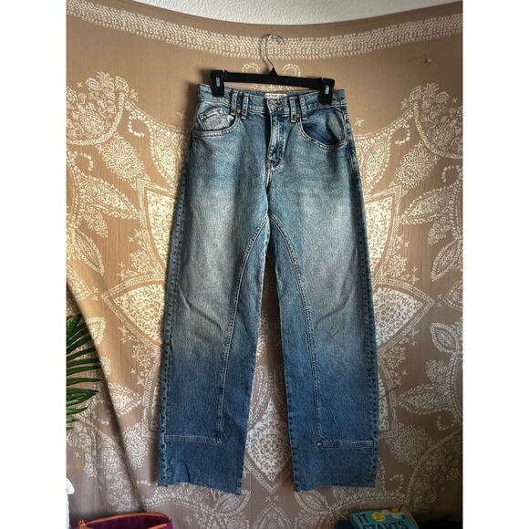 Free People We The Free Risk Taker Mid-Rise Jeans Size 25 - Picture 4 of 9